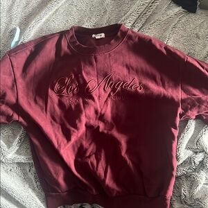 Burgundy Los Angeles Sweatshirt